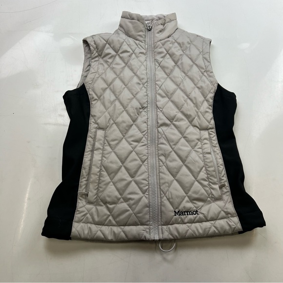 marmot women’s gray black vest S L45-7 - Picture 2 of 6